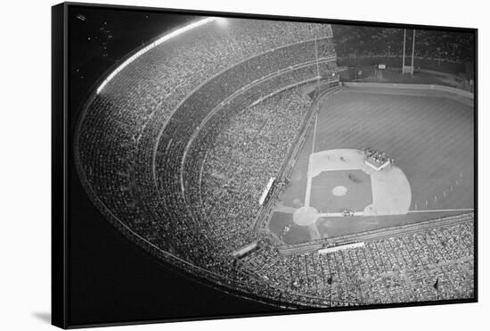 Shea Stadium during Beatles Concert-null-Framed Stretched Canvas