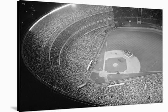 Shea Stadium during Beatles Concert-null-Stretched Canvas