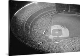 Shea Stadium during Beatles Concert-null-Stretched Canvas