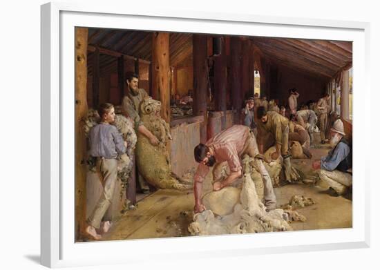 Shearing the Rams-Tom Roberts-Framed Giclee Print