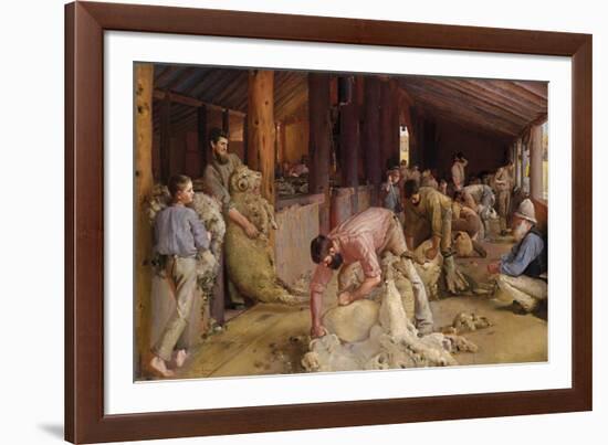 Shearing the Rams-Tom Roberts-Framed Giclee Print