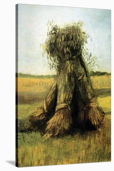 Sheaves Bundled High In a Field-Vincent van Gogh-Stretched Canvas