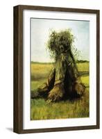 Sheaves Bundled High In a Field-Vincent van Gogh-Framed Art Print