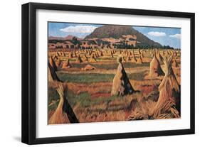 Sheaves of Oats, 2009-Pedro Diego Alvarado-Framed Giclee Print