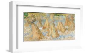 Sheaves of Wheat, 1890-Vincent van Gogh-Framed Art Print
