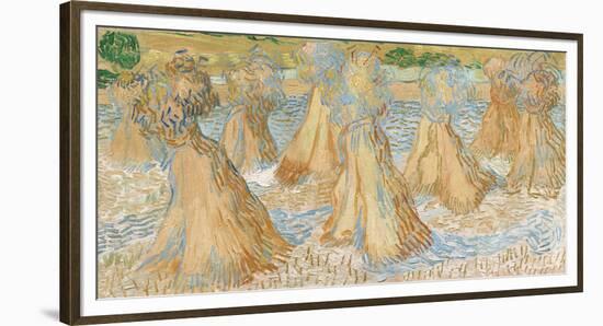 Sheaves of Wheat-Vincent Van Gogh-Framed Giclee Print
