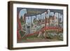 Sheboygan, Wisconsin - Large Letter Scenes-Lantern Press-Framed Art Print