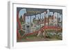Sheboygan, Wisconsin - Large Letter Scenes-Lantern Press-Framed Art Print