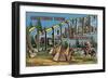 Sheboygan, Wisconsin - Large Letter Scenes-Lantern Press-Framed Art Print