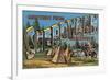 Sheboygan, Wisconsin - Large Letter Scenes-Lantern Press-Framed Premium Giclee Print