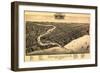 Sheboygan, Wisconsin - Panoramic Map-Lantern Press-Framed Art Print