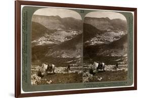 Shechem, South-West from Mount Ebal, Palestine, 1900s-Underwood & Underwood-Framed Premium Giclee Print