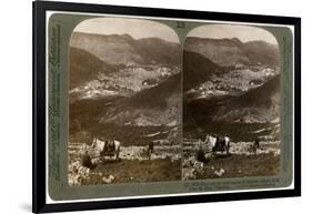 Shechem, South-West from Mount Ebal, Palestine, 1900s-Underwood & Underwood-Framed Premium Giclee Print