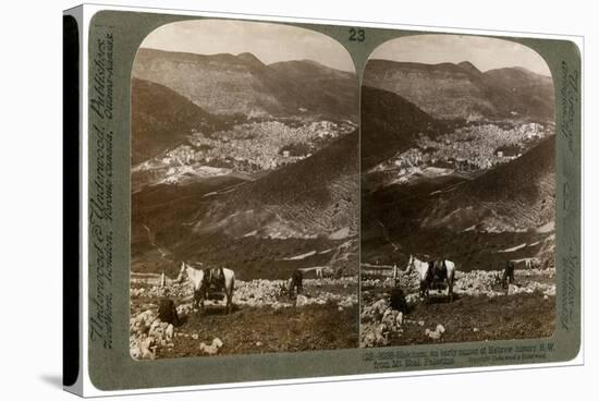 Shechem, South-West from Mount Ebal, Palestine, 1900s-Underwood & Underwood-Stretched Canvas