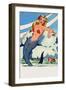 Shedd's Mermaid-Curt Teich & Co.-Framed Art Print