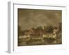Sheds and Old Houses on the Yare, C.1803 (Oil on Canvas)-John Crome-Framed Giclee Print