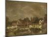 Sheds and Old Houses on the Yare, C.1803 (Oil on Canvas)-John Crome-Mounted Giclee Print