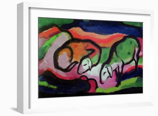 Sheep, 1912-Franz Marc-Framed Giclee Print