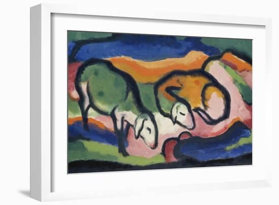 Sheep, 1912-Franz Marc-Framed Giclee Print