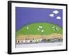 Sheep and Clouds-Micaela Antohi-Framed Giclee Print