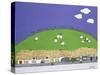 Sheep and Clouds-Micaela Antohi-Stretched Canvas