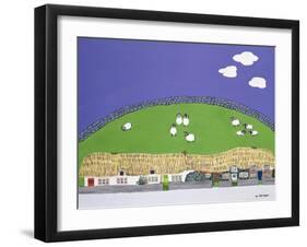 Sheep and Clouds-Micaela Antohi-Framed Giclee Print