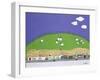 Sheep and Clouds-Micaela Antohi-Framed Giclee Print