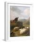 Sheep and Dogs, 1861-Eugene Joseph Verboeckhoven-Framed Giclee Print