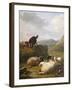 Sheep and Dogs, 1861-Eugene Joseph Verboeckhoven-Framed Giclee Print