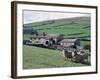 Sheep and Farm, Fox Up, Yorkshire, England, United Kingdom-Adam Woolfitt-Framed Photographic Print