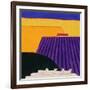 Sheep and Lavender Fields, 2004-Eithne Donne-Framed Giclee Print