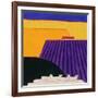 Sheep and Lavender Fields, 2004-Eithne Donne-Framed Giclee Print