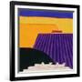 Sheep and Lavender Fields, 2004-Eithne Donne-Framed Giclee Print