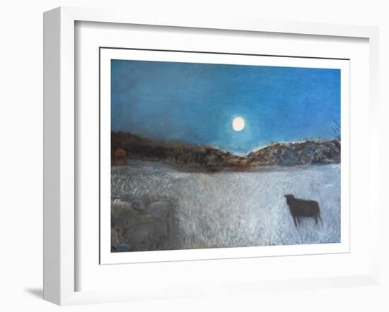 Sheep and Moon, 1997-Pamela Scott Wilkie-Framed Giclee Print