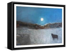 Sheep and Moon, 1997-Pamela Scott Wilkie-Framed Stretched Canvas