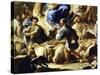 Sheep and Shepherds, Detail from Rebecca's Departure for Canaan-Luca Giordano-Stretched Canvas