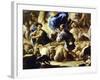 Sheep and Shepherds, Detail from Rebecca's Departure for Canaan-Luca Giordano-Framed Giclee Print