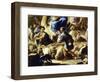 Sheep and Shepherds, Detail from Rebecca's Departure for Canaan-Luca Giordano-Framed Giclee Print