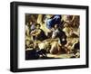 Sheep and Shepherds, Detail from Rebecca's Departure for Canaan-Luca Giordano-Framed Giclee Print
