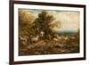 Sheep at Rest; Minding the Flock, C.1840-80-John Linnell-Framed Giclee Print