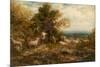 Sheep at Rest; Minding the Flock, C.1840-80-John Linnell-Mounted Giclee Print