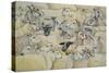 Sheep-Blanket-Ditz-Stretched Canvas