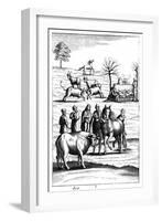 Sheep, Cattle, Horses and Goats, 18th Century-null-Framed Giclee Print