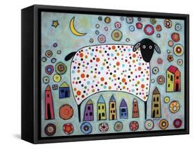 Sheep Collage-Karla Gerard-Framed Stretched Canvas