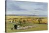 Sheep Farmer, Isle of Sheppey-Margaret Loxton-Stretched Canvas