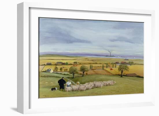 Sheep Farmer, Isle of Sheppey-Margaret Loxton-Framed Giclee Print