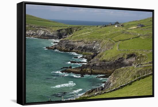 Sheep Fences and Rock Walls Along the Dingle Peninsula-Michael Nolan-Framed Stretched Canvas