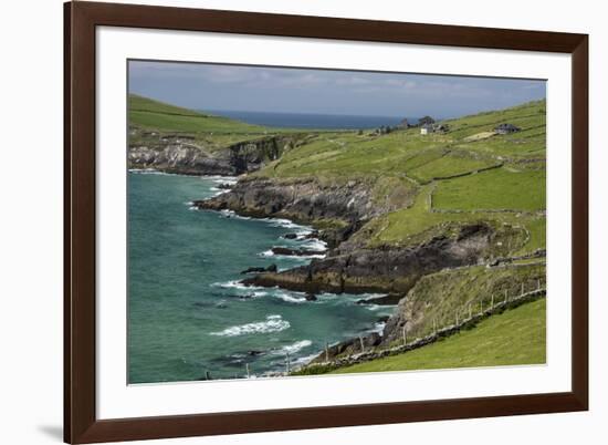 Sheep Fences and Rock Walls Along the Dingle Peninsula-Michael Nolan-Framed Photographic Print