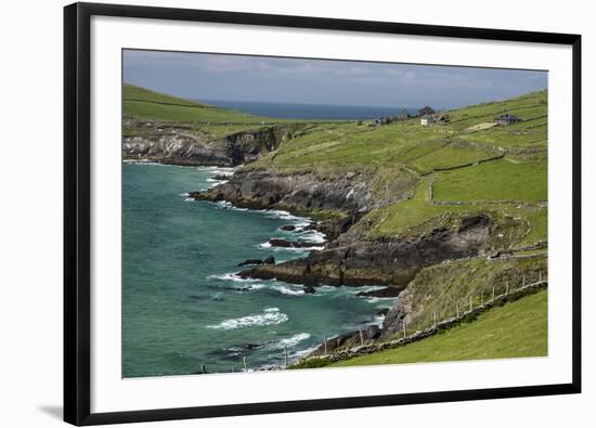 Sheep Fences and Rock Walls Along the Dingle Peninsula-Michael Nolan-Framed Photographic Print