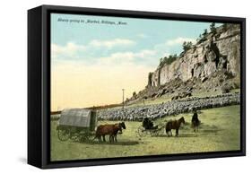 Sheep Going to Market, Billings-null-Framed Stretched Canvas